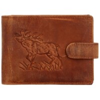 Pánská kožená peněženka camel - Bellugio Yeryss Jelen