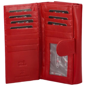 Dámská kožená peněženka červená - Bellugio Ermína