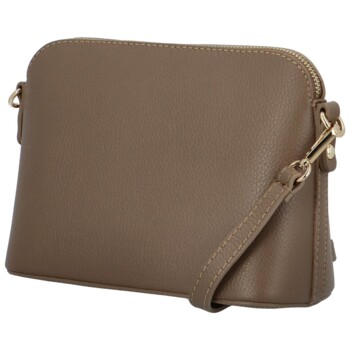 Dámská kožená crossbody kabelka taupe - Delami Gosslin