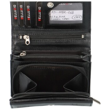 Dámská kožená peněženka černá - Bellugio Chiarana