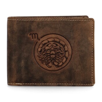 Pánská kožená peněženka hnědá - Diviley Steig Štír
