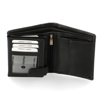 Pánská kožená peněženka černá - Diviley Arter