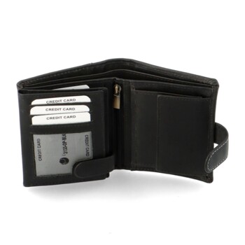Pánská kožená peněženka černá - Diviley Servall