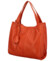 Dámská kožená kabelka přes rameno oranžová - Delami Methya