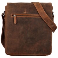 Pánská kožená crossbody/taška khaki - Green Wood Maxvell