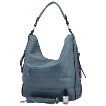 Dámská kabelka na rameno šedo/modrá - Romina & Co Bags Gracia