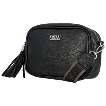 Dámská crossbody kabelka černá - Coveri Orchideas