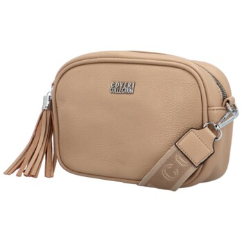 Dámská crossbody kabelka taupe - Coveri Orchideas