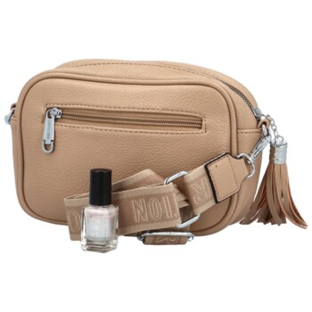 Dámská crossbody kabelka taupe - Coveri Orchideas