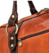 Cestovní kožená taška koňakovo/hnědá - Delami Vera Pelle Petrit