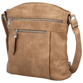 Dámská crossbody kabelka tmavě béžová - Romina & Co Bags Jawes
