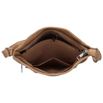 Dámská crossbody kabelka tmavě béžová - Romina & Co Bags Jawes