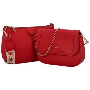 Dámská sada crossbody červená - MaxFly Syntie