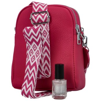 Dámská crossbody kabelka fuchsiová - MaxFly Angélica