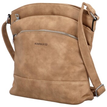 Dámská crossbody světle hnědá - Romina & Co Bags Zigitta
