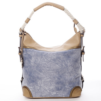 Velká atraktivní kabelka přes rameno modrá - MARIA C Mimis