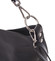 Módní dámská kožená kabelka černá - ItalY Margareta