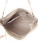 Módní dámská kožená kabelka béžová se vzorem - ItalY Margareta