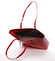 Moderní lakovaná kabelka přes rameno červená - David Jones Nayeli