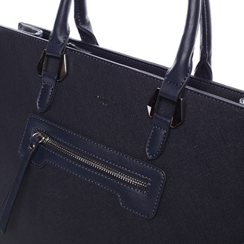 Luxusní tmavě modrá dámská kabelka do ruky - David Jones Natosha