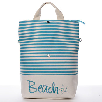 Plážová taška Beach světle modrá - Delami Star
