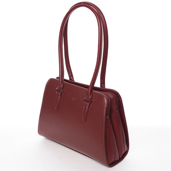 Elegantní dámská tmavě červená kabelka přes rameno - David Jones Jade