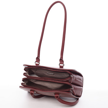 Elegantní dámská tmavě červená kabelka přes rameno - David Jones Jade