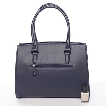 Jemná dámská elegantní kabelka do ruky tmavě modrá - David Jones Lethia 2