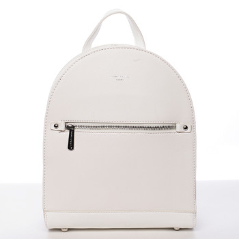 Jedinečný dámský bílý městský batůžek - David Jones Colette