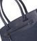 Jemná dámská elegantní kabelka do ruky tmavě modrá - David Jones Lethia 2