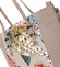Elegantní kabelka s květinovým vzorem camel - David Jones Rylee