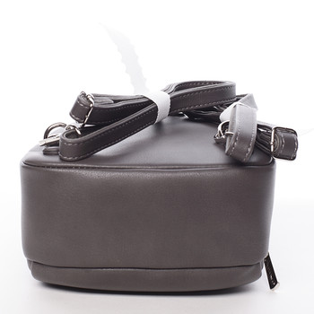 Malý dámský tmavě šedý městský batůžek/kabelka - David Jones Aubri