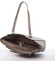 Moderní saffianová kabelka přes rameno taupe - David Jones Harlee