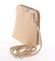 Dámská kožená crossbody kabelka světlá taupe - ItalY Hannah