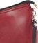 Dámská kožená crossbody kabelka červeno černá - ItalY Garnet