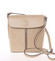 Dámská kožená crossbody kabelka světlá taupe - ItalY Marketa