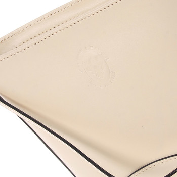 Béžová kožená crossbody kabelka ItalY Bryana