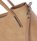 Větší kožená kabelka taupe - ItalY Sandy