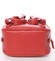 Unikátní malý perforovaný červený batůžek - David Jones MiMi