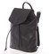 Kvalitní elegantní dámský černý batůžek - Piace Molto Floriant