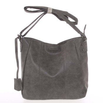 Dámská kvalitní šedá crossbody taška - Piace Molto Loreta