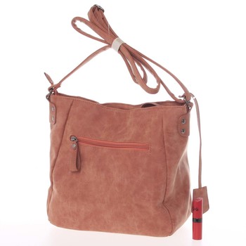 Dámská kvalitní starorůžová crossbody taška - Piace Molto Loreta