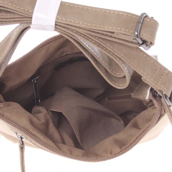 Dámská elegantní crossbody kabelka taupe - Piace Molto Narah