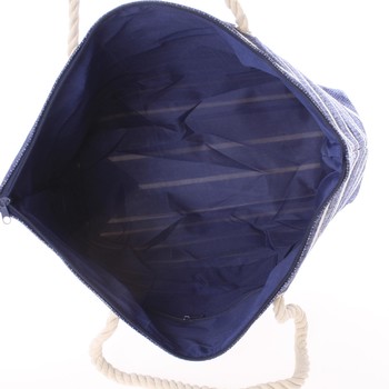 Elegantní plážová taška modrá - Delami Vide