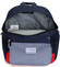 Střední dámský modrý proužkovaný batoh na výlety - Travel plus 0643