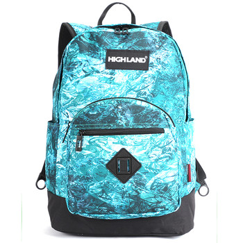 Originální lehký školní a cestovní batoh zelený - Highland 8275
