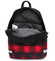 Moderní černo červený školní a cestovní batoh - Travel plus 0129