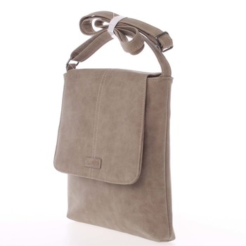 Dámská elegantní crossbody kabelka taupe - Piace Molto Narcissa