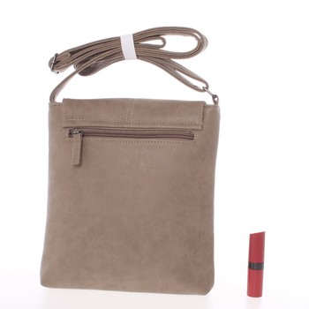 Dámská elegantní crossbody kabelka taupe - Piace Molto Narcissa
