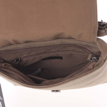 Dámská elegantní crossbody kabelka taupe - Piace Molto Narcissa